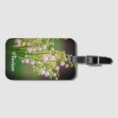 Lily of the valley personalised bagagelabel (Voorkant (horizontaal))