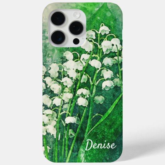 Lily of the Valley Personnalisé iPhone Cover Coque (Verso)