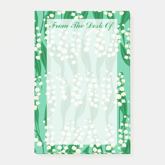 Lily of the Valley Post-It Notes (Voorkant)