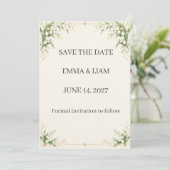 Lily of the Valley Save the Date (Debout devant)