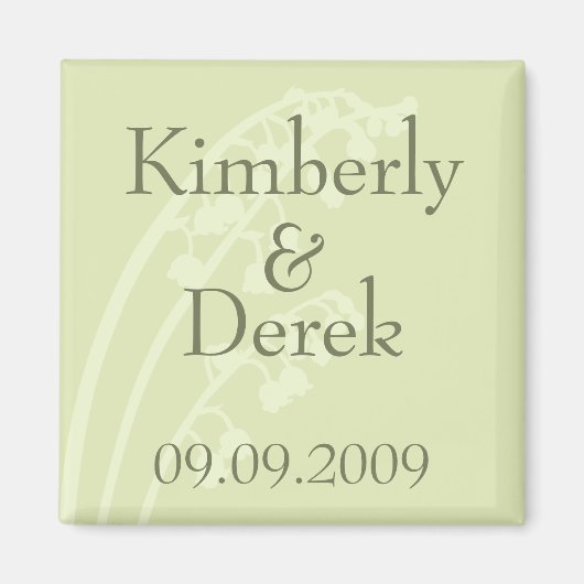 Lily of the Valley ・ Save the Date Magnet (Devant)