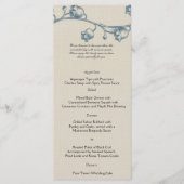 Lily of the Valley sur Ecru Linen Menu Mariage (Devant)