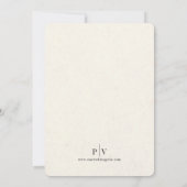 Lily-of-the-Valley Wedding Invitation Kaart (Achterkant)