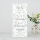 Lily of the Valley Wedding Program Programma (Staand voorkant)