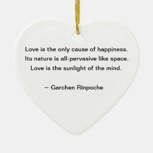 Lily Ornament met boeddhist Quote