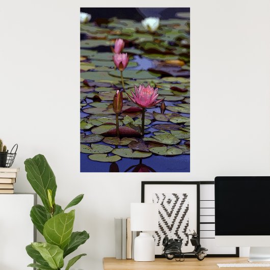 Lily Pad Art Posters -24x36 -andere beschikbare fo (Thuiskantoor)