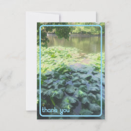 Lily Pad bedankt kaart