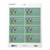 Lily Pad Fairy Book Label (Full Sheet)