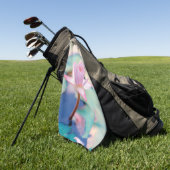 Lily Pad fotografie Vloerwater Golfhanddoek (Groen)