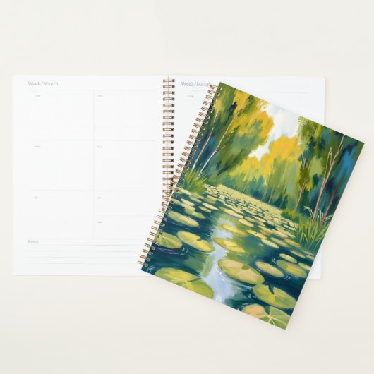 Lily Pad Pond | Green Watercolor Nature (Devant avec enveloppe)