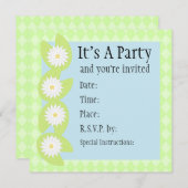 Lily Pad Uitnodiging (Voorkant / Achterkant)