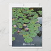 Lily Pads "Jouw uitnodiging" Kaart (Voorkant)