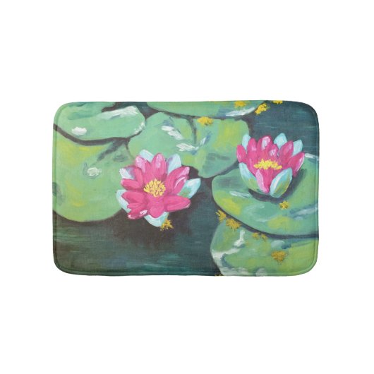 "Lily Pads" Kleine Bath Mat (Voorkant)