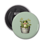 Lily Pads van het leven Button Flesopener (Voorkant)