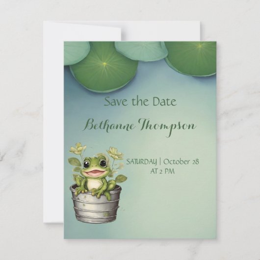 Lily Pads van het leven Save The Date (Voorkant)