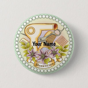 Lily Pearl Schoonheidsspecialiste speld Ronde Button 5,7 Cm