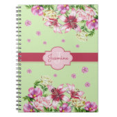 Lily & Pioen Bloemenmunt Notitieboek (Voorkant)