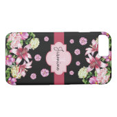 Lily & Pioen Zwart Case-Mate iPhone Case (Achterkant (Horizontaal))