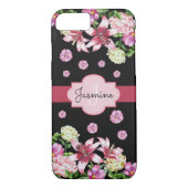 Lily & Pioen Zwart Case-Mate iPhone Case (Achterkant)