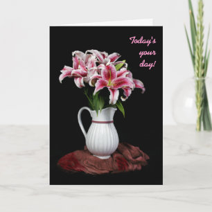 Lily Pitcher Birthday Card Kaart