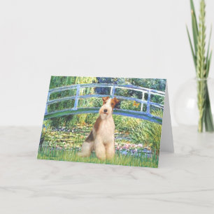 Lily Pond Bridge - Wire Fox Terrier 3 Kaart