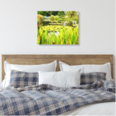 Lily Pond Canvas Print (Insitu (Slaapkamer))