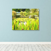 Lily Pond Canvas Print (Insitu (Houten vloer))