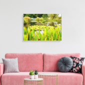 Lily Pond Canvas Print (Insitu (Woonkamer))