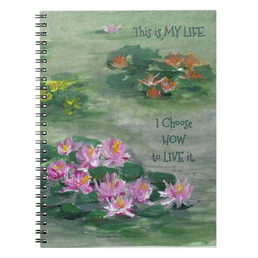 *'LiLy Pond' design Notitieboek (Voorkant)