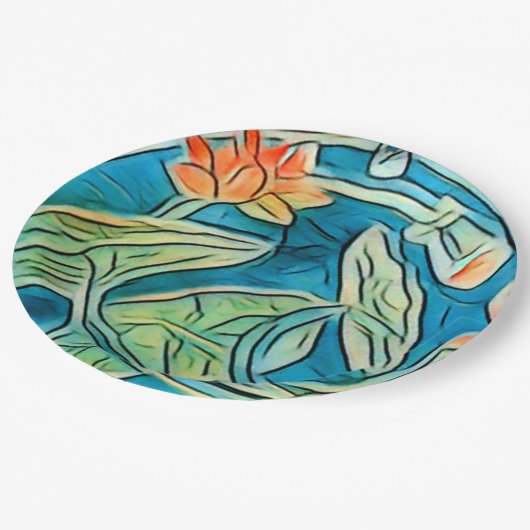 Lily Pond Paper Bord (Gekanteld)