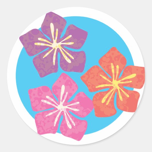 Lily Pond Ronde Sticker (Voorkant)