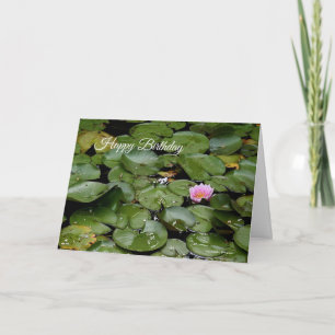 Lily Pond Verjaardag Kaart