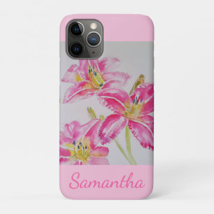  Lily Roze Waterverf Schilderen Meisjes Liles iPhone 11 Pro Hoesje