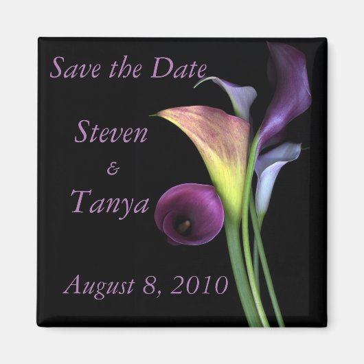 Lily Save the Date Magnet Magneet (Voorkant)