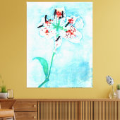Lily, schilderij van Piet Mondrian Canvas Afdruk (Insitu (Woonkamer))