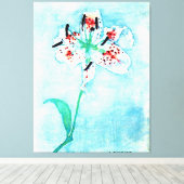 Lily, schilderij van Piet Mondrian Canvas Afdruk (Insitu (Houten vloer))
