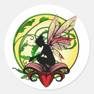 Lily Shadow Fee Ronde Sticker
