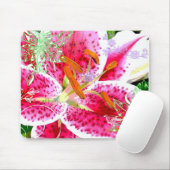 Lily Stargazer Fantasy, Mousepad Muismat (Met muis)