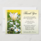 Lily Sympathy Memorial Service Merci Cartes (Devant)