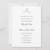 Lily Valley Arch Script formele traditionele bruil Kaart (Voorkant)