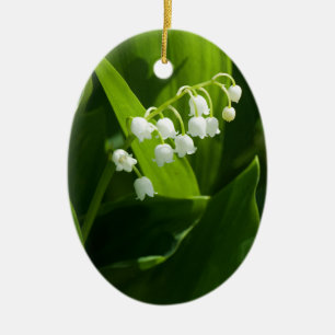 Lily van de vallebloem keramisch ornament