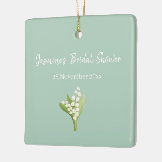 Lily van de vallei boeket Vrijgezellenfeest Keramisch Ornament (Links)