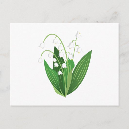 Lily van de vallei briefkaart (Voorkant)