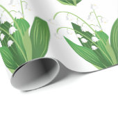 Lily van de vallei cadeaupapier (Rol Hoek)