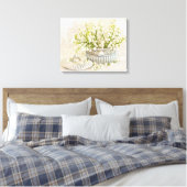 Lily van de vallei canvas afdruk (Insitu (Slaapkamer))