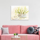 Lily van de vallei canvas afdruk (Insitu (Woonkamer))