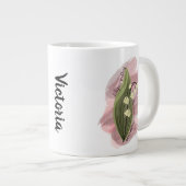 Lily van de Vallei Geluk Gepersonaliseerd Extra Grote Beker (Voorkant rechts)