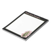 Lily van de Vallei Geluk Gepersonaliseerd Zwart Notitieblok (Gedraaid)