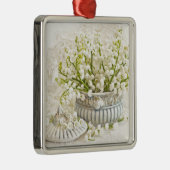 Lily van de vallei metalen ornament (Rechts)