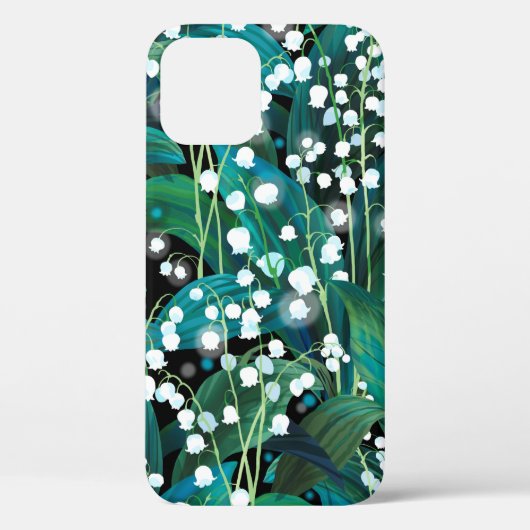 Lily van de vallei. Naadloos achtergrondpatroon Case-Mate iPhone Case (Achterkant)